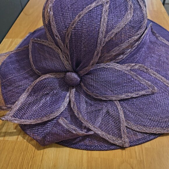 Women’s Purple Dress Hat w/ Flower Accent | Church / Derby | $15 - Picture 5 of 6